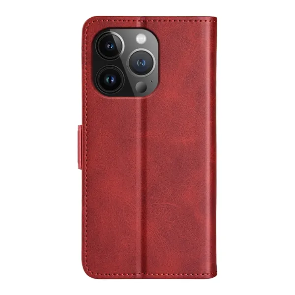 SIDE Peňaženkové puzdro pre Apple iPhone 15 Pro červené