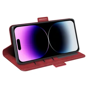 SIDE Peňaženkové puzdro pre Apple iPhone 15 Pro červené