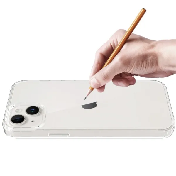 SHOCK Extra odolný kryt Apple iPhone 15 Plus priehľadný