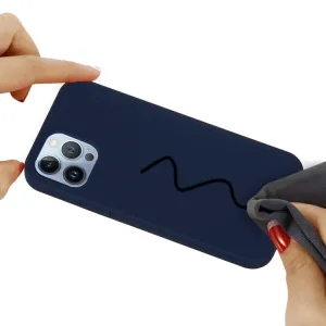 RUBBER Ochranný kryt pre Apple iPhone 15 Pro Max modrý