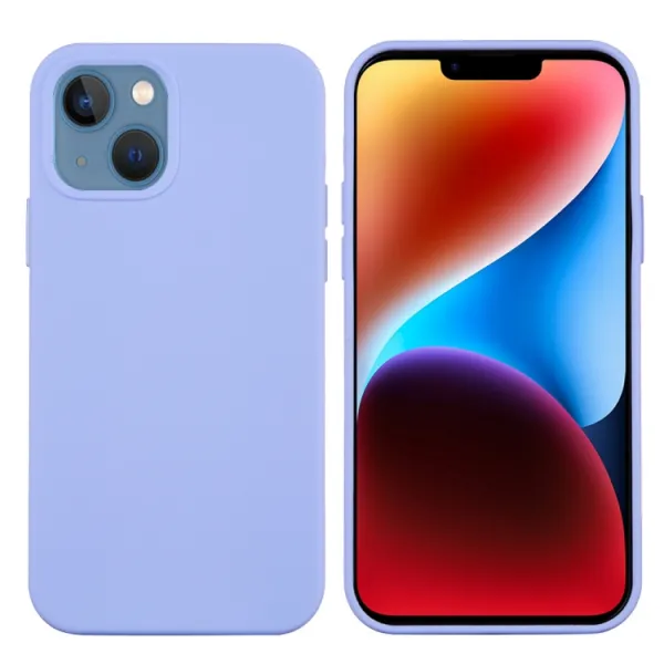 RUBBER Ochranný kryt pre Apple iPhone 15 fialový