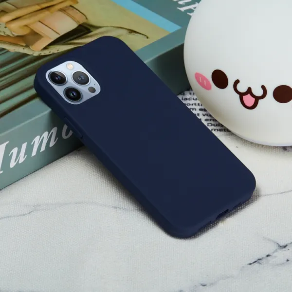 RUBBER Ochranný kryt pre Apple iPhone 15 Pro Max modrý