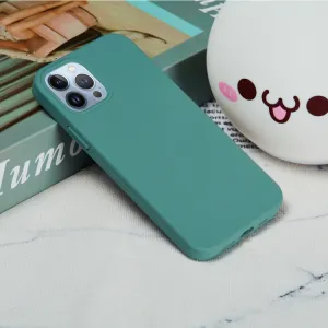 RUBBER Ochranný kryt pre Apple iPhone 15 Pro zelený