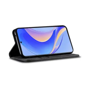DENIM Peňaženkový kryt pre Huawei Nova Y90 čierny