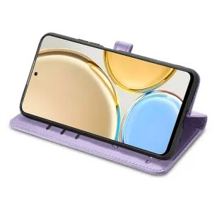 CUTE CAT Peňaženkový kryt Huawei Nova Y90 fialový