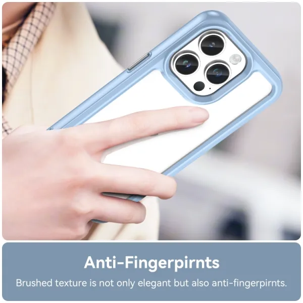 CRYSTAL Ochranný kryt Apple iPhone 15 Pro modrý