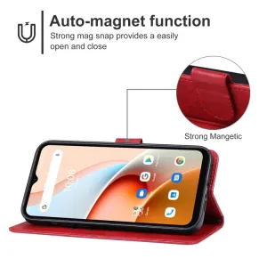 SMOOTH Peňaženkové puzdro pre Umidigi G3 Plus červené