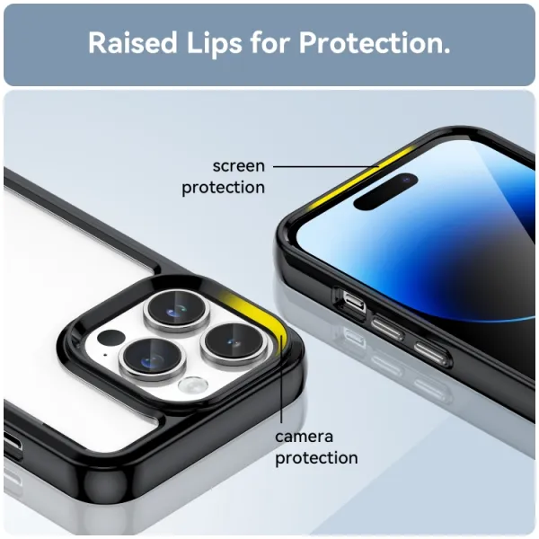 CRYSTAL Ochranný kryt Apple iPhone 15 Pro Max čierny