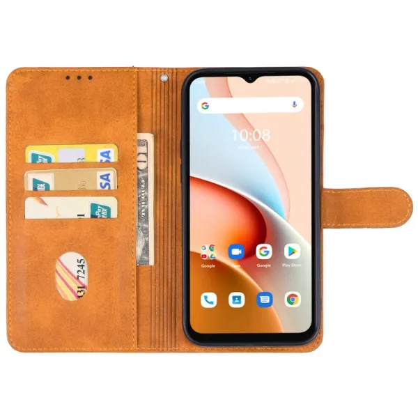 SMOOTH Peňaženkové puzdro pre Umidigi G3 Plus hnedé