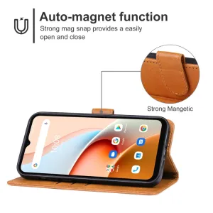 SMOOTH Peňaženkové puzdro pre Umidigi G3 Plus hnedé