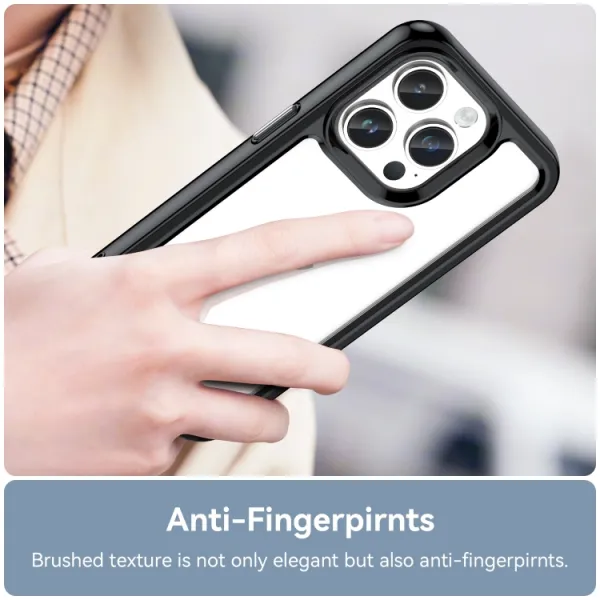 CRYSTAL Ochranný kryt Apple iPhone 15 Pro Max čierny