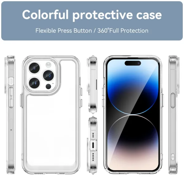 CRYSTAL Ochranný kryt Apple iPhone 15 Pro priehľadný