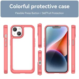 CRYSTAL Ochranný kryt Apple iPhone 15 Plus červený