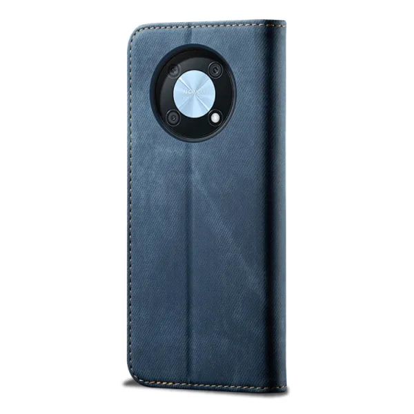 DENIM Peňaženkový kryt pre Huawei Nova Y90 modrý