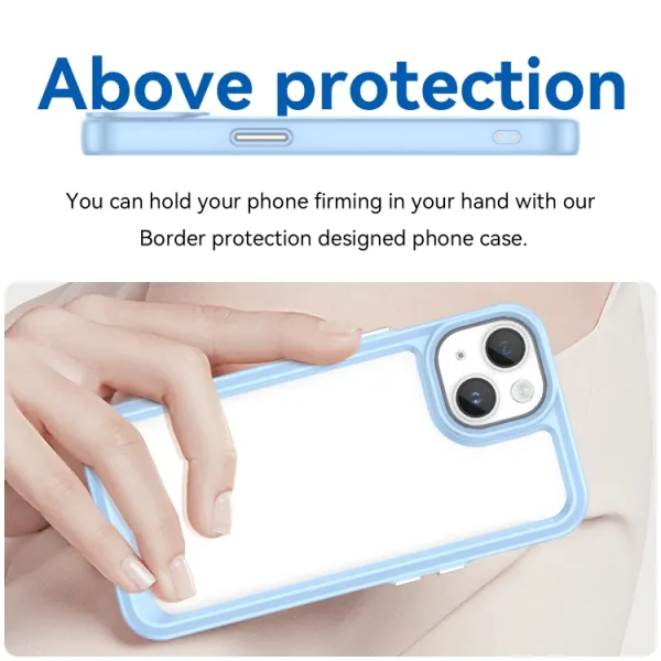 CRYSTAL Ochranný kryt Apple iPhone 15 modrý