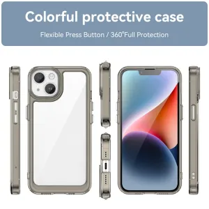 CRYSTAL Ochranný kryt Apple iPhone 15 Plus šedý
