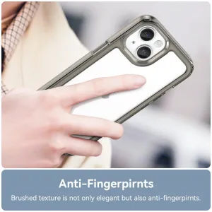 CRYSTAL Ochranný kryt Apple iPhone 15 Plus šedý