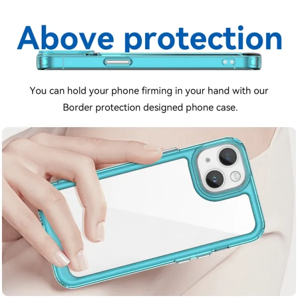 CRYSTAL Ochranný kryt Apple iPhone 15 Plus tyrkysový
