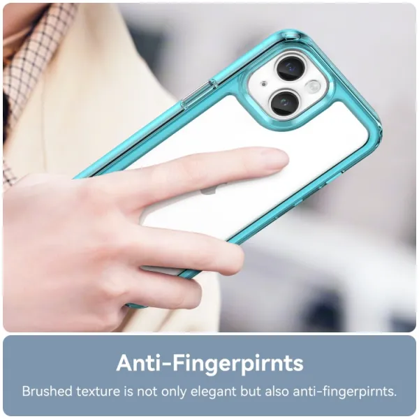CRYSTAL Ochranný kryt Apple iPhone 15 Plus tyrkysový