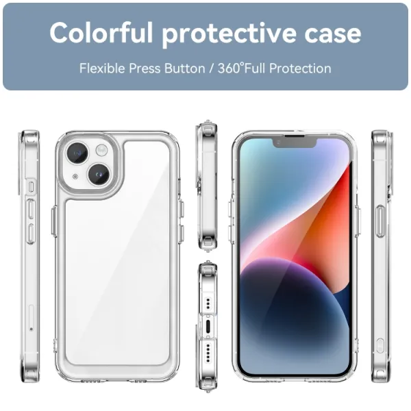 CRYSTAL Ochranný kryt Apple iPhone 15 Plus priehľadný