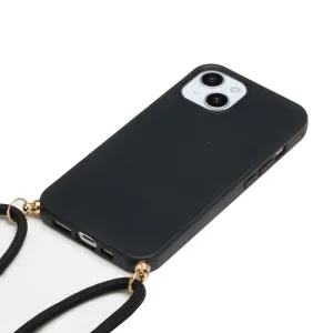 ROPE Kryt so šnúrkou Apple iPhone 15 Plus čierny