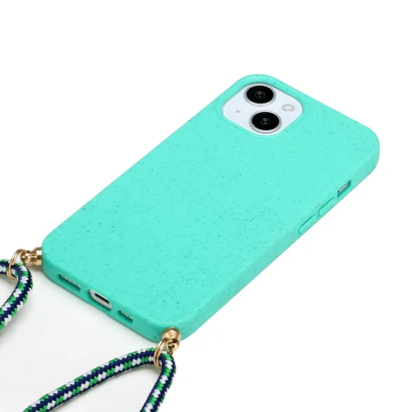 ROPE Kryt so šnúrkou Apple iPhone 15 Plus svetlozelený