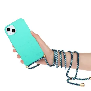 ROPE Kryt so šnúrkou Apple iPhone 15 Plus svetlozelený