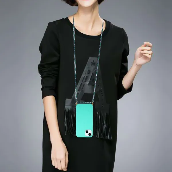ROPE Kryt so šnúrkou Apple iPhone 15 Plus svetlozelený
