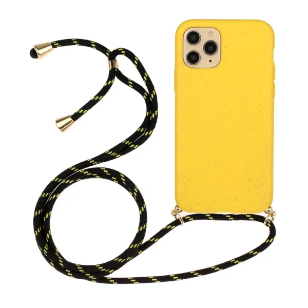 ROPE Kryt so šnúrkou Apple iPhone 15 Pro Max žltý