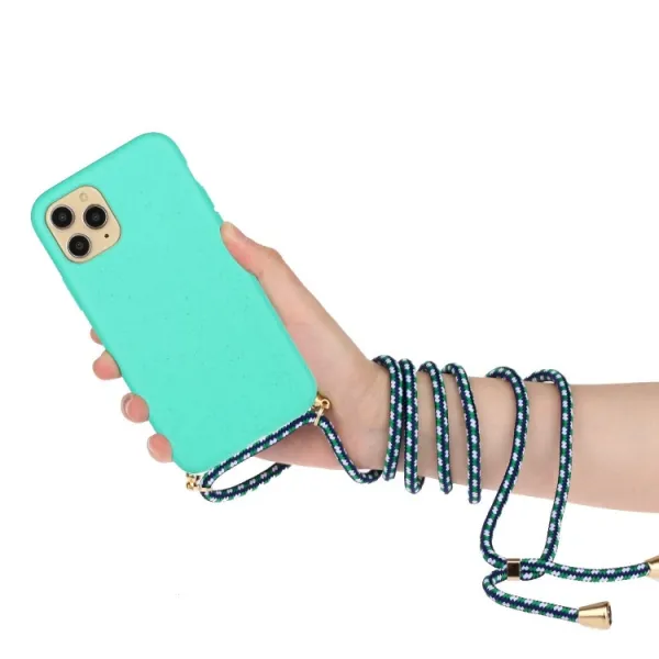 ROPE Kryt so šnúrkou Apple iPhone 15 Pro Max svetlozelený