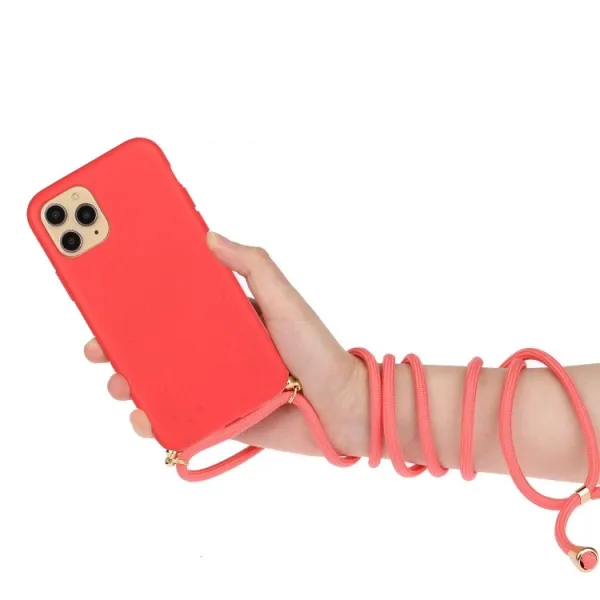 ROPE Kryt so šnúrkou Apple iPhone 15 Pro Max červený