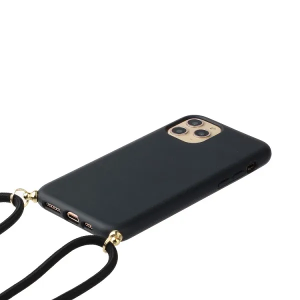 ROPE Kryt so šnúrkou Apple iPhone 15 Pro čierny