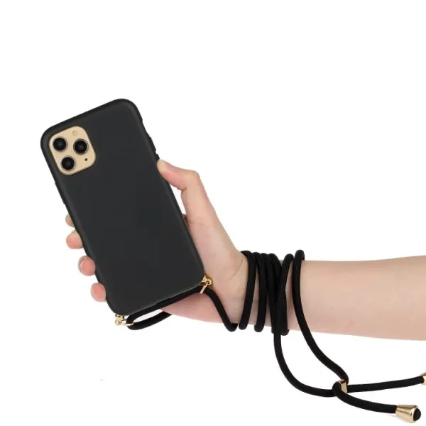 ROPE Kryt so šnúrkou Apple iPhone 15 Pro čierny