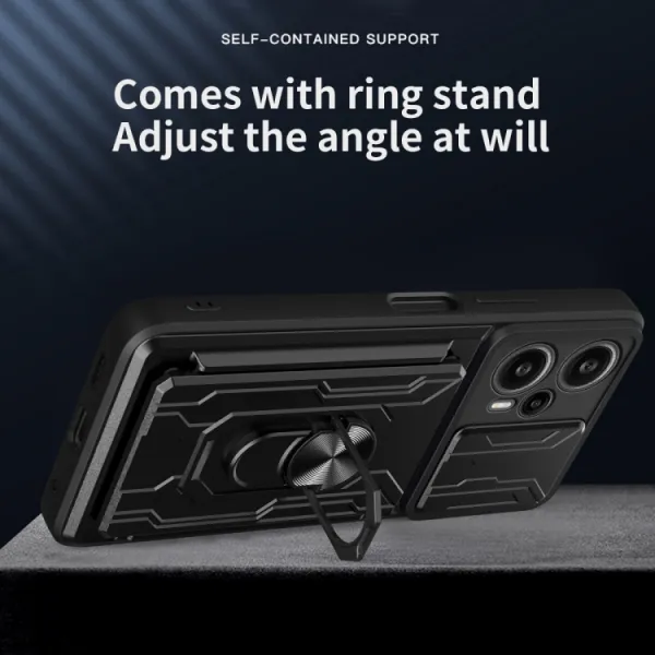 RING CAMERA Kryt s držiakom pre Xiaomi Poco F5 biely