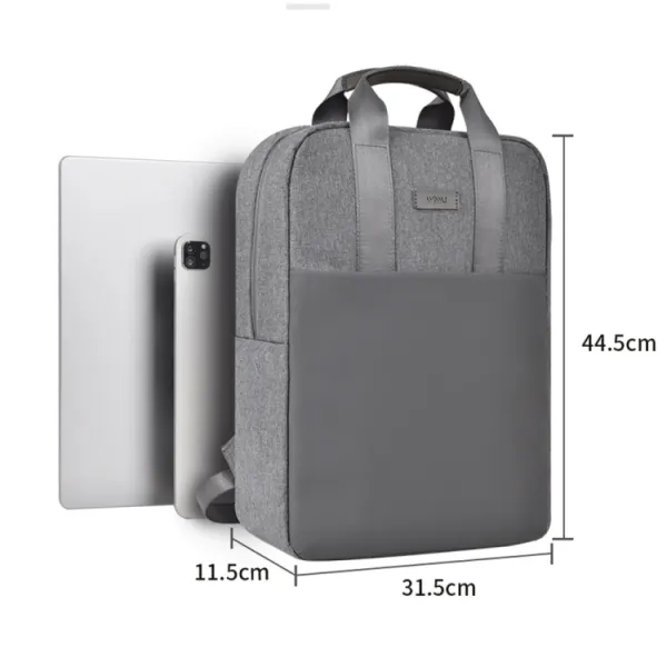 WIWU MINIMALIST Batoh pre laptop s uhlopriečkou do 15,6" šedý