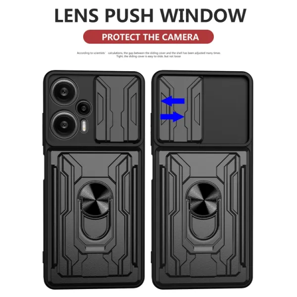 RING CAMERA Kryt s držiakom pre Xiaomi Poco F5 biely