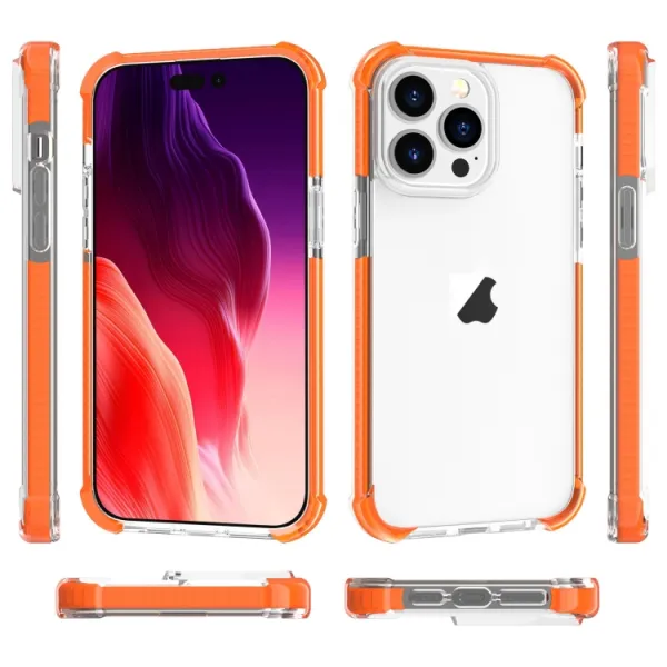SPRING Ochranný kryt pre Apple iPhone 15 Pro oranžový