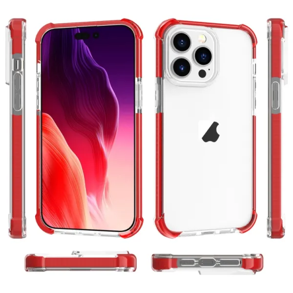 SPRING Ochranný kryt pre Apple iPhone 15 Pro červený