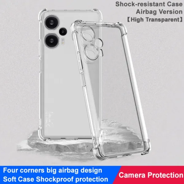 IMAK Ochranný silikónový kryt Xiaomi Poco F5 priehľadný