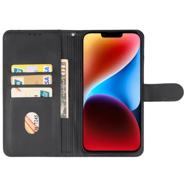 SMOOTH Peňaženkové puzdro pre Apple iPhone 15 Plus čierne