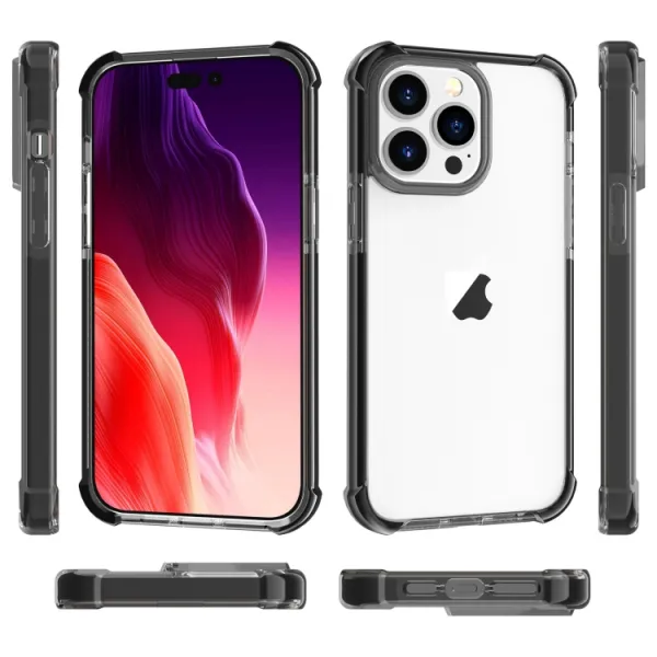 SPRING Ochranný kryt pre Apple iPhone 15 Pro čierny