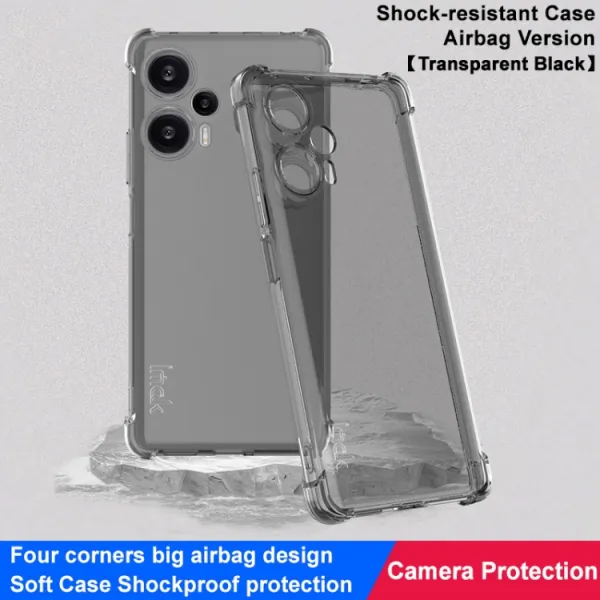 IMAK Ochranný silikónový kryt Xiaomi Poco F5 čierny