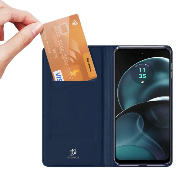 DUX Zaklápacie puzdro pre Motorola Moto G14 modré