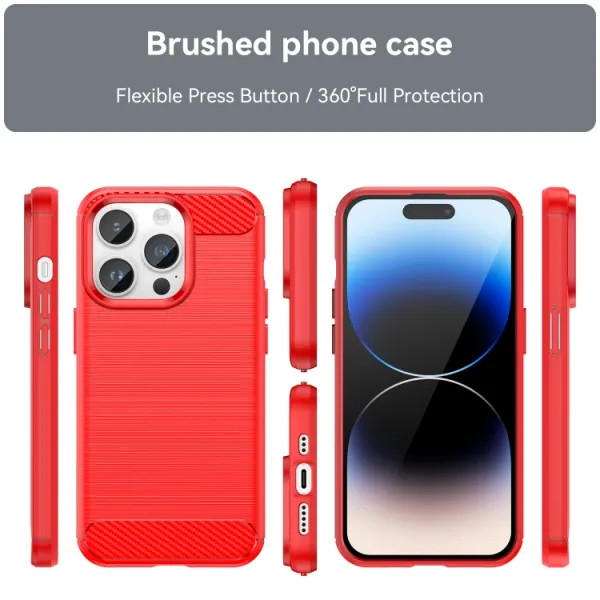 FLEXI TPU Kryt pre Apple iPhone 15 Pro Max červené