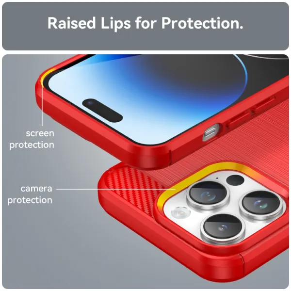 FLEXI TPU Kryt pre Apple iPhone 15 Pro Max červené