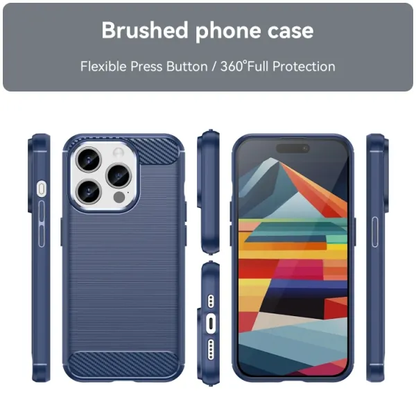 FLEXI TPU Kryt pre Apple iPhone 15 Pro modrý