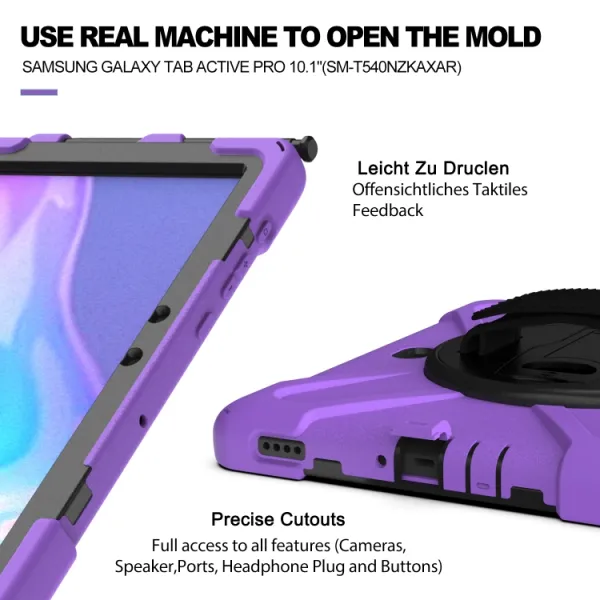 STANDING ULTRA Odolný kryt pre Samsung Galaxy Tab Active Pro (T540 / T545) / Tab Active4 Pro / Tab Active5 Pro fialový