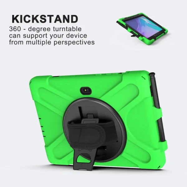 STANDING ULTRA Odolný kryt pre Samsung Galaxy Tab Active Pro (T540 / T545) / Tab Active4 Pro / Tab Active5 Pro zelený
