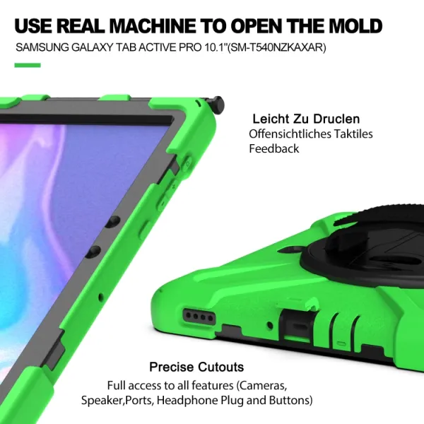 STANDING ULTRA Odolný kryt pre Samsung Galaxy Tab Active Pro (T540 / T545) / Tab Active4 Pro / Tab Active5 Pro zelený