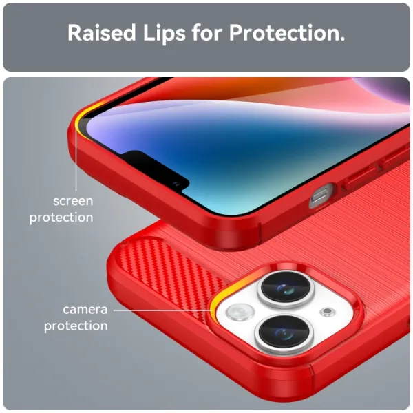 FLEXI TPU Kryt pre Apple iPhone 15 Plus červený